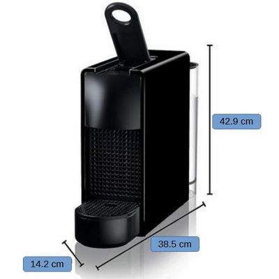Nespresso Essenza Mini con Espumador de leche. Medidas