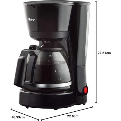 Oster BVSTDC05 Cafetera Personal de Goteo. Medidas