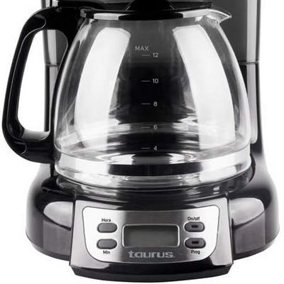 Taurus ‎Velvet Digital Cafetera Personal. Jarra de vidrio y controles