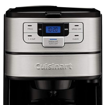Cuisinart DGB-400 Cafetera de Goteo con Molino. Panel de control